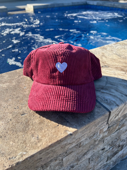 Red Wine Corduroy Hat